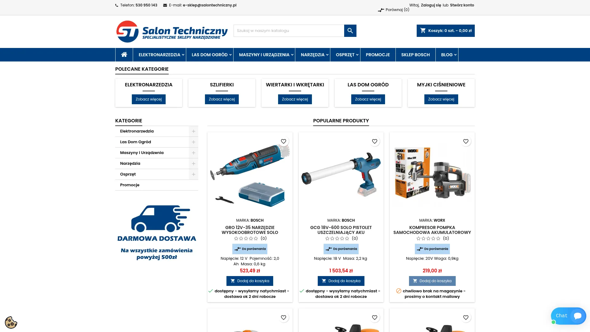 Zrzut ekranu Salon Techniczny